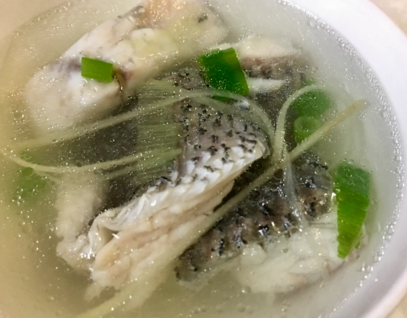 冷凍魚湯加熱