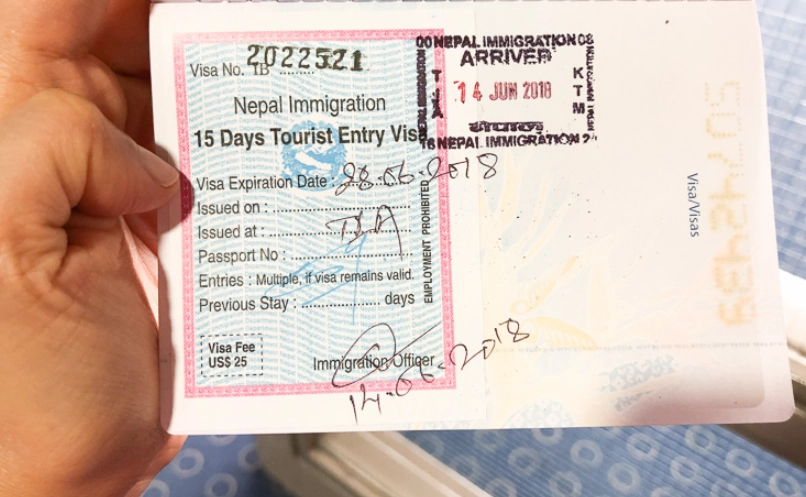 尼泊爾簽證 尼泊爾簽證