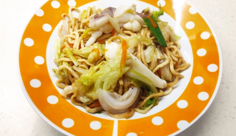 家常花枝炒麵 家常花枝炒麵