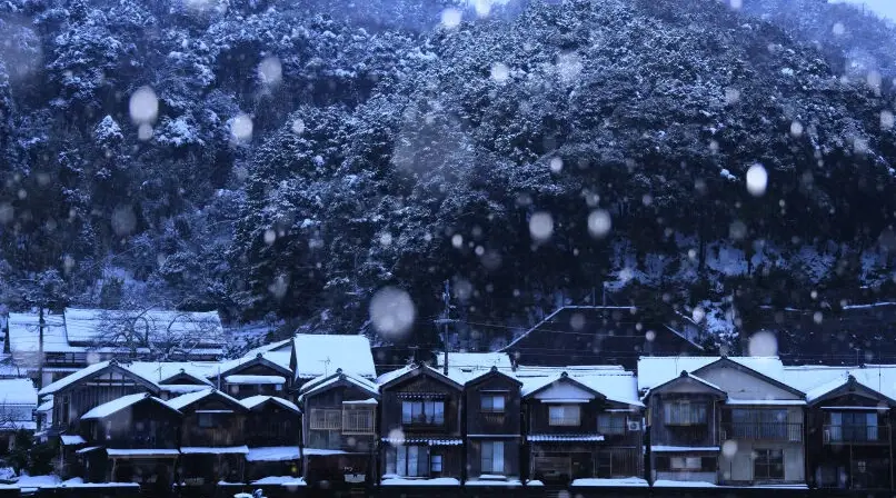 伊根舟屋 雪景