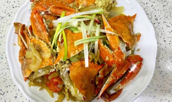 家常炒三點蟹