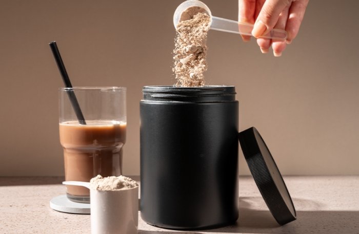 蛋白粉熱水沖泡