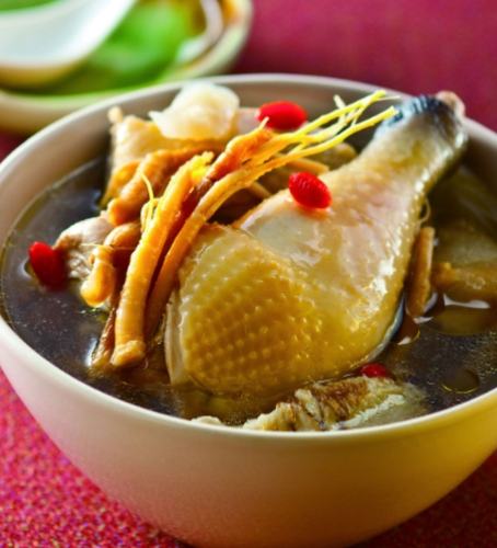 人蔘鬚雞湯功效