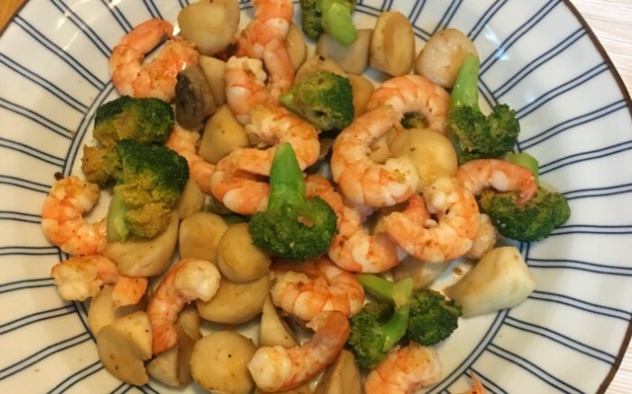 綠花椰菜炒蝦仁食譜