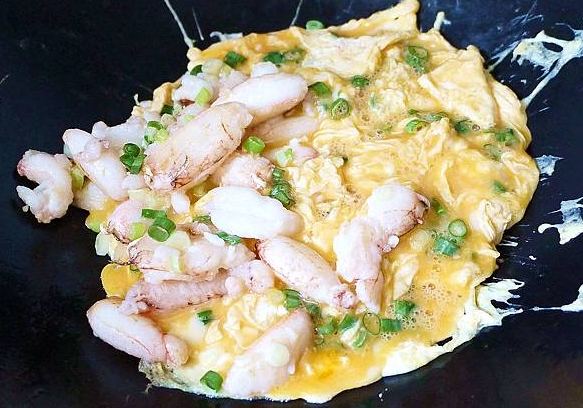 蟹管肉炒蛋 蟹管肉炒蛋