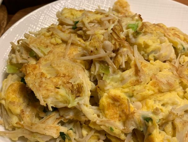 金针菇炒蛋做法