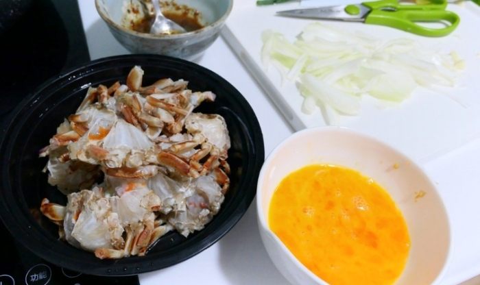 螃蟹炒蛋食譜