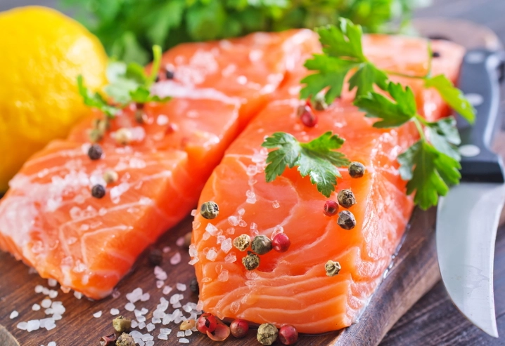 冷凍三文魚處理