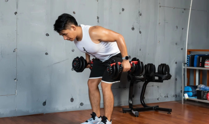 啞鈴練背 動作 啞鈴練背 動作