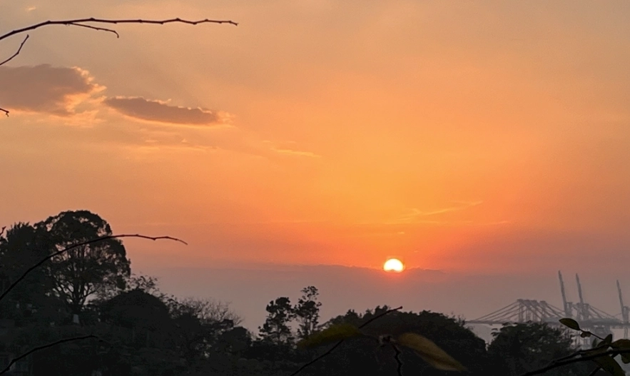 山頂日落 台灣 山頂日落 台灣