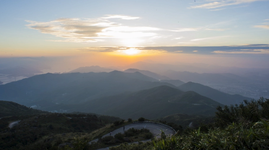 山頂日落 台灣 山頂日落 台灣
