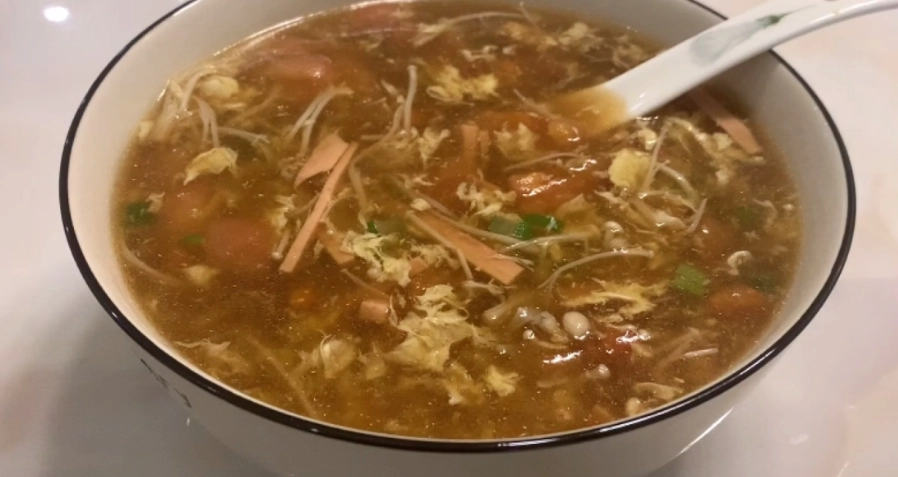 金針肉絲湯 食譜